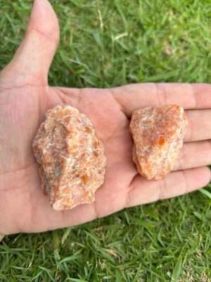 Calcita laranja bruta