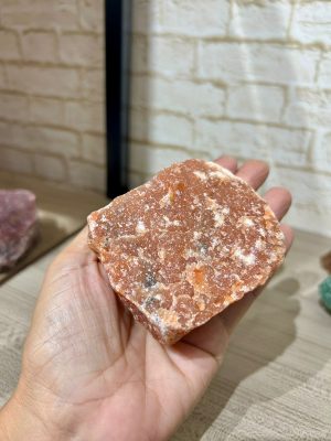 Calcita laranja bruta