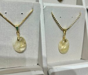 Colar citrino semijoia