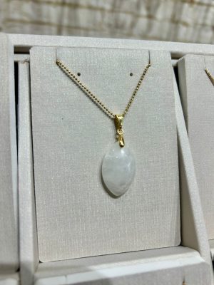 Colar quartzo branco