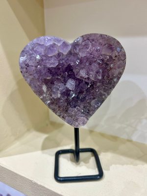 Coraçao ametista bruta