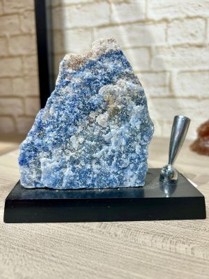 Porta caneta de quartzo azul